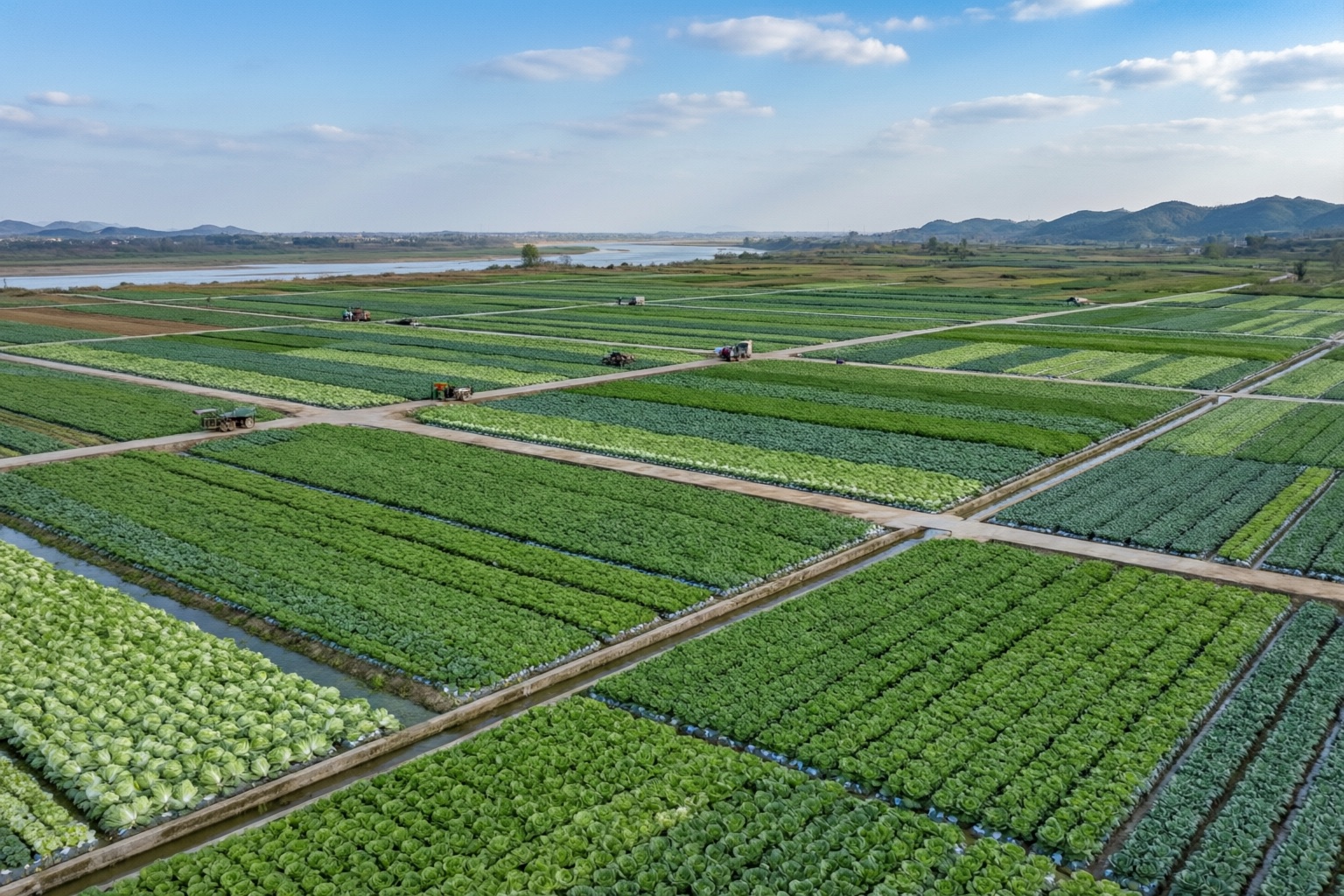 出口蔬菜种植基地全景